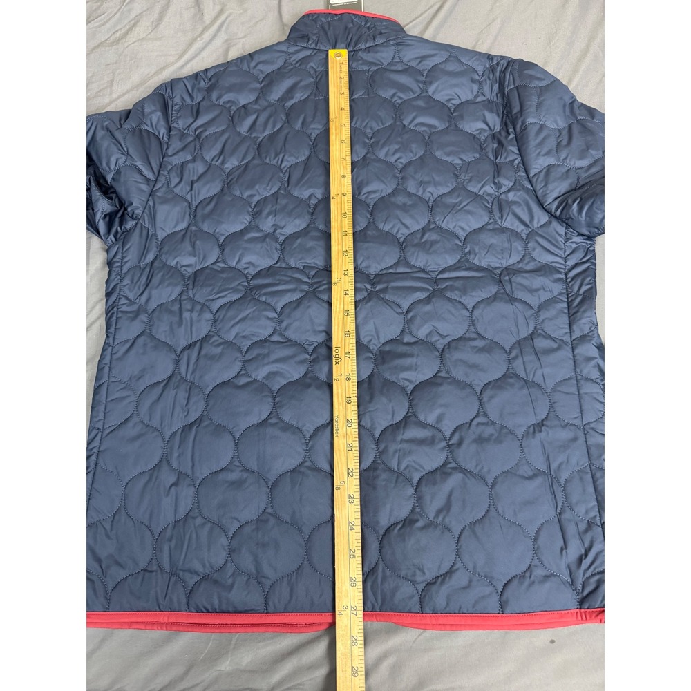 Brooks Brothers Mens Large Quilted Thermore Insulated Jacket Navy Blue Red NWT - Picture 4 of 16
